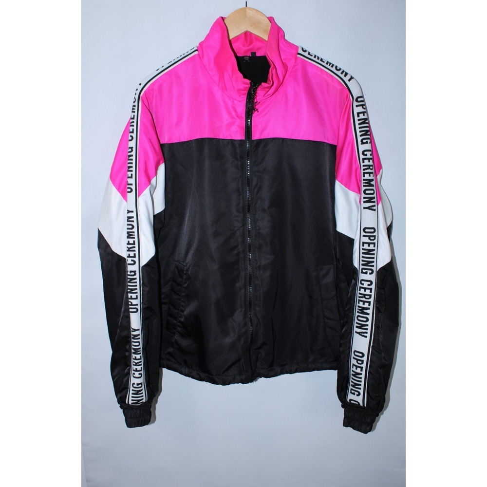 Opening Ceremony Men's Large Multicolor Retro Fleece Lined Jacket
